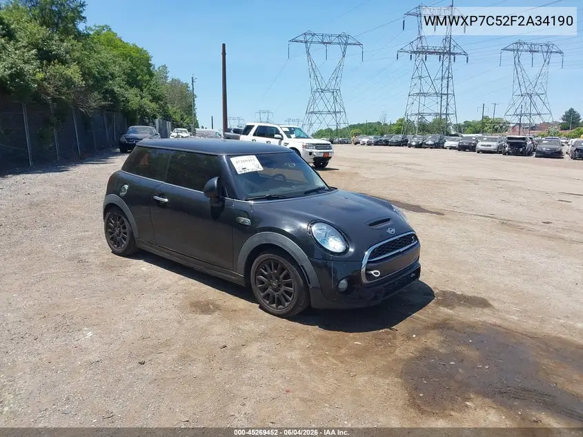 2015 Mini Hardtop Cooper S VIN: WMWXP7C52F2A34190 Lot: 45269452