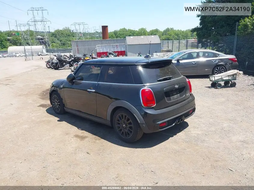 2015 Mini Hardtop Cooper S VIN: WMWXP7C52F2A34190 Lot: 45269452