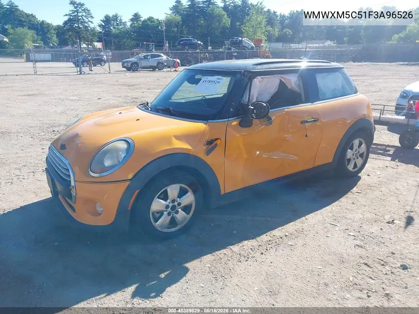2015 Mini Hardtop Cooper VIN: WMWXM5C51F3A96526 Lot: 45389529