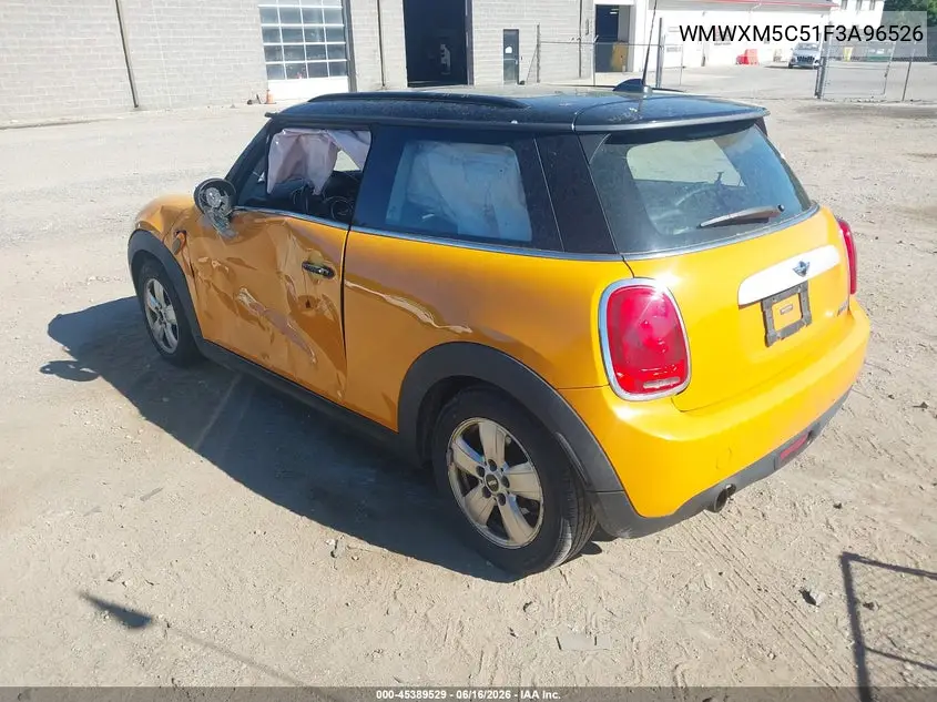 2015 Mini Hardtop Cooper VIN: WMWXM5C51F3A96526 Lot: 45389529