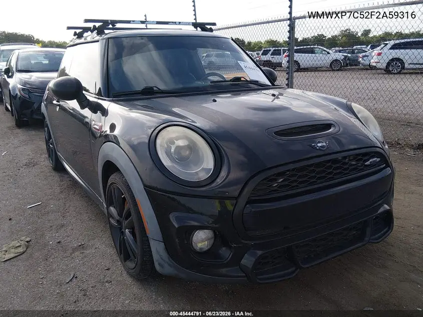 2015 Mini Hardtop Cooper S VIN: WMWXP7C52F2A59316 Lot: 45444791