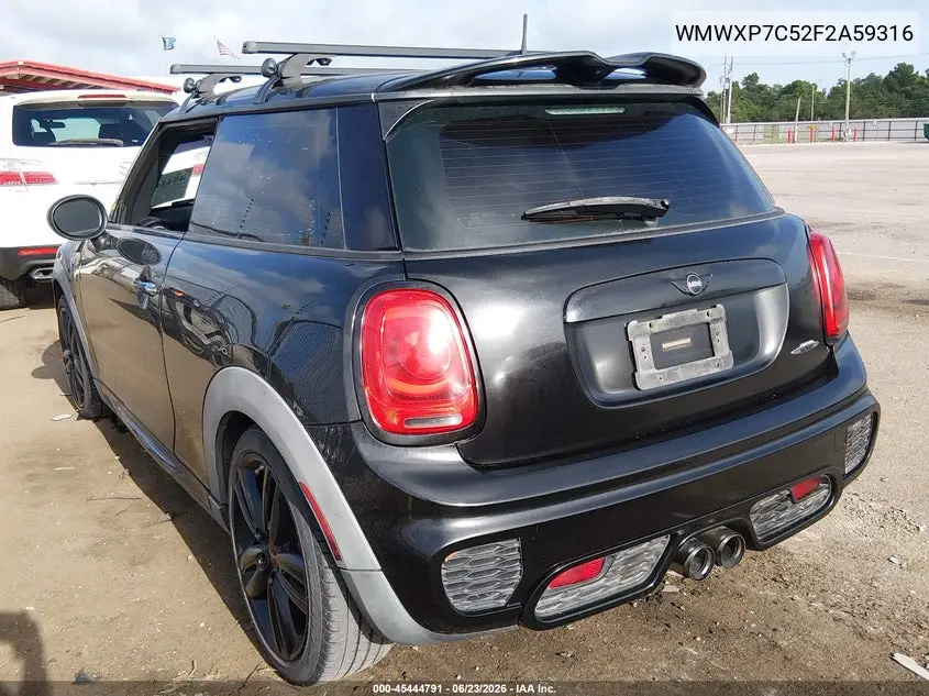 2015 Mini Hardtop Cooper S VIN: WMWXP7C52F2A59316 Lot: 45444791