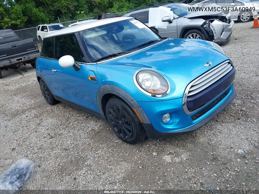 2015 Mini Hardtop Cooper VIN: WMWXM5C53F3A60949 Lot: 45477119