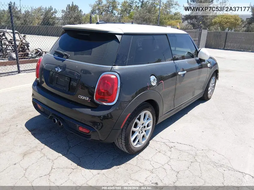 2015 Mini Hardtop Cooper S VIN: WMWXP7C53F2A37177 Lot: 45497855