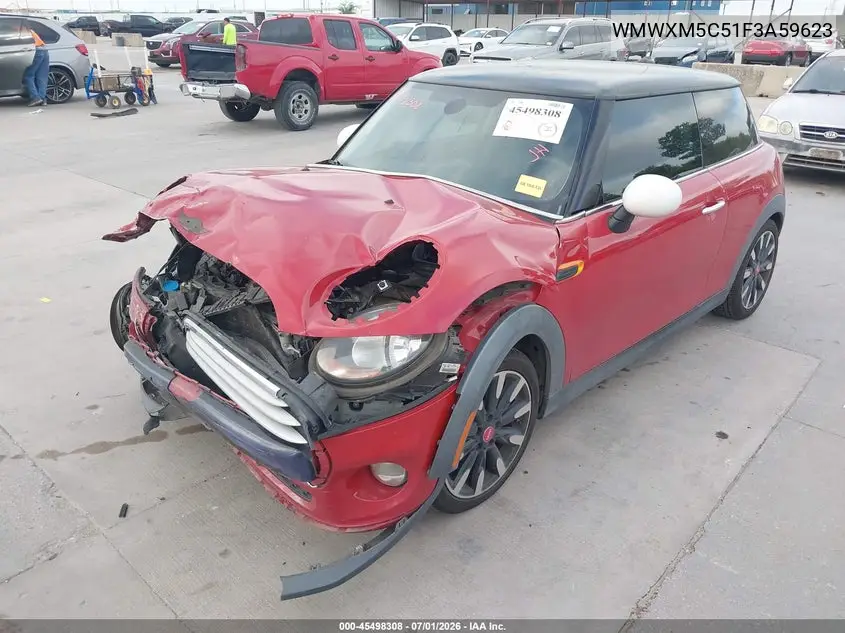 2015 Mini Hardtop Cooper VIN: WMWXM5C51F3A59623 Lot: 45498308