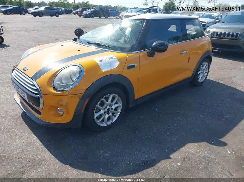 2015 Mini Hardtop Cooper VIN: WMWXM5C5XFT940611 Lot: 45515365