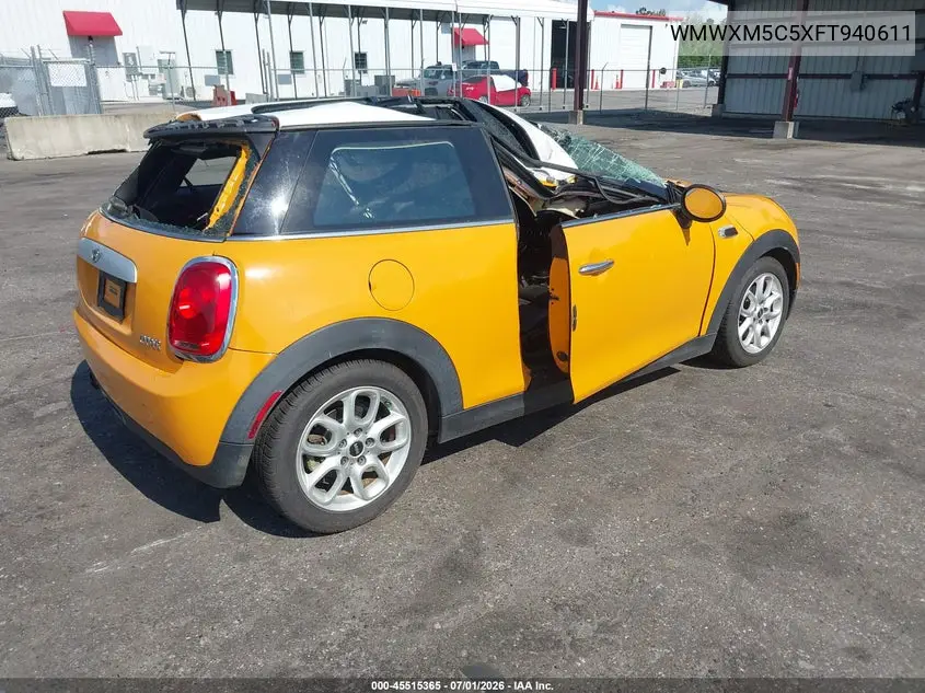 2015 Mini Hardtop Cooper VIN: WMWXM5C5XFT940611 Lot: 45515365