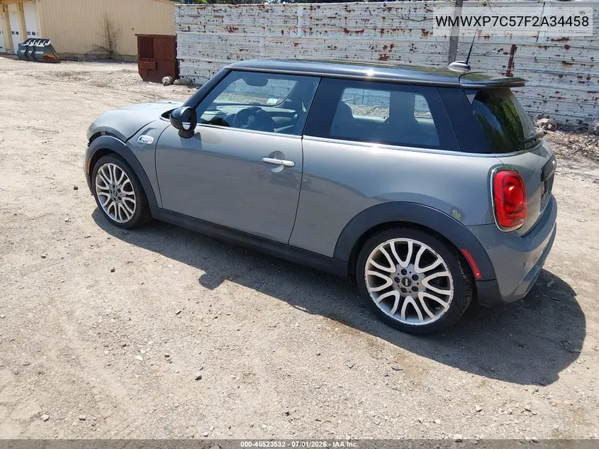 2015 Mini Hardtop Cooper S VIN: WMWXP7C57F2A34458 Lot: 45523532
