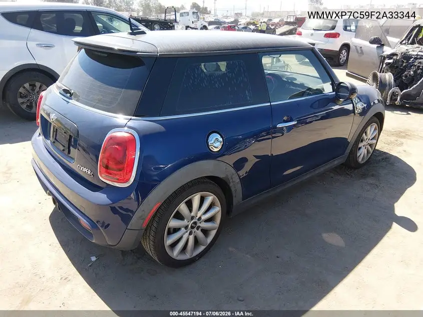 2015 Mini Hardtop Cooper S VIN: WMWXP7C59F2A33344 Lot: 45547194