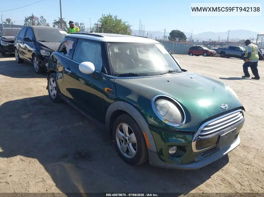 2015 Mini Hardtop Cooper VIN: WMWXM5C59FT942138 Lot: 45579075