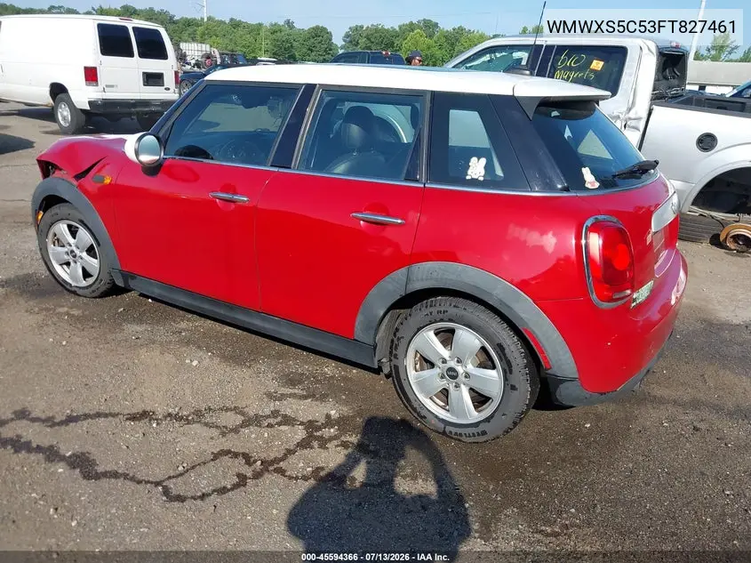 2015 Mini Hardtop Cooper VIN: WMWXS5C53FT827461 Lot: 45594366