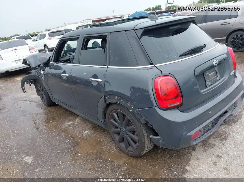 2015 Mini Hardtop Cooper S VIN: WMWXU3C52F2B55755 Lot: 45607806