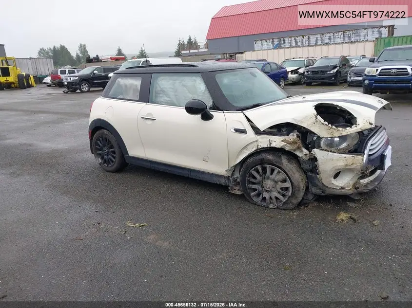 2015 Mini Hardtop Cooper VIN: WMWXM5C54FT974222 Lot: 45656132