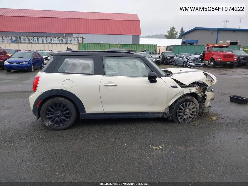 2015 Mini Hardtop Cooper VIN: WMWXM5C54FT974222 Lot: 45656132