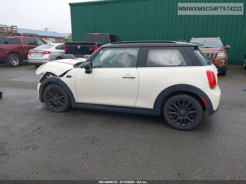2015 Mini Hardtop Cooper VIN: WMWXM5C54FT974222 Lot: 45656132