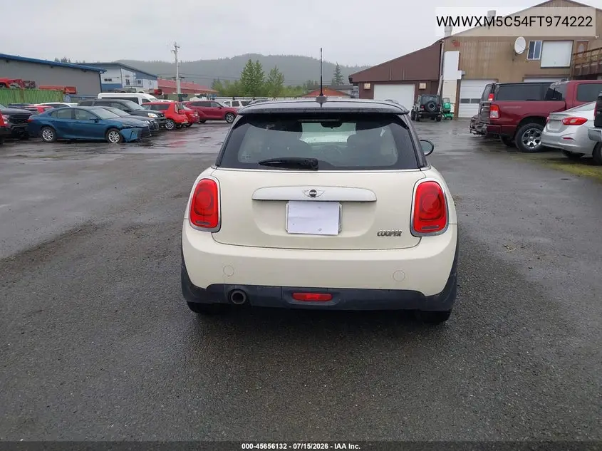 2015 Mini Hardtop Cooper VIN: WMWXM5C54FT974222 Lot: 45656132