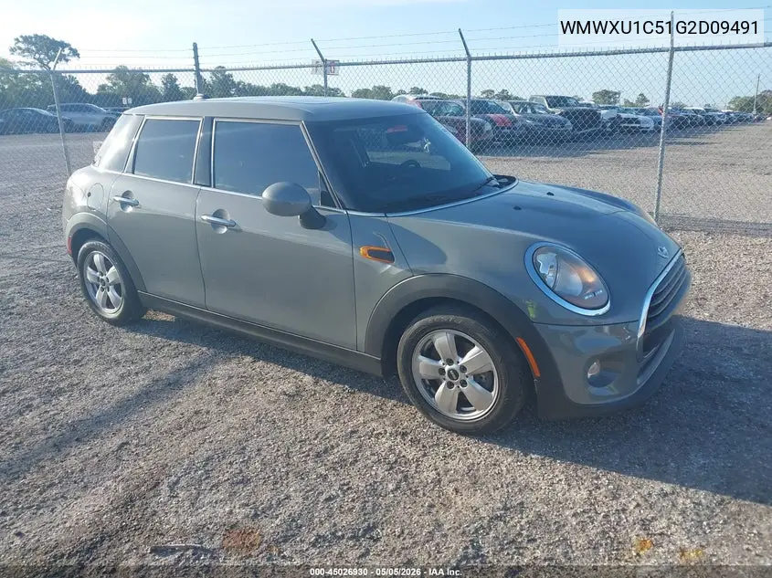 2016 Mini Hardtop Cooper VIN: WMWXU1C51G2D09491 Lot: 45026930