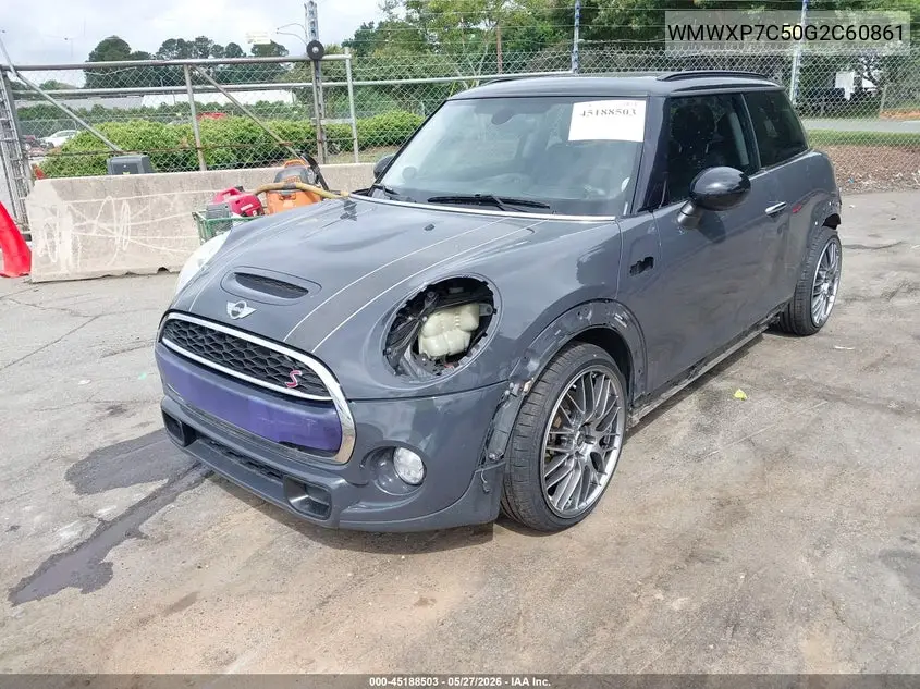 2016 Mini Hardtop Cooper S VIN: WMWXP7C50G2C60861 Lot: 45188503