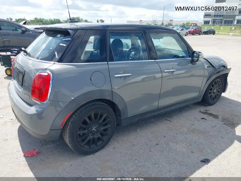 2016 Mini Hardtop Cooper VIN: WMWXU1C56G2D12497 Lot: 45335567