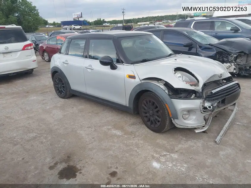 2016 Mini Hardtop Cooper VIN: WMWXU1C53G2D12263 Lot: 45352125