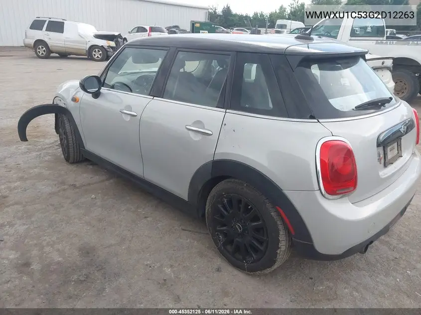 2016 Mini Hardtop Cooper VIN: WMWXU1C53G2D12263 Lot: 45352125