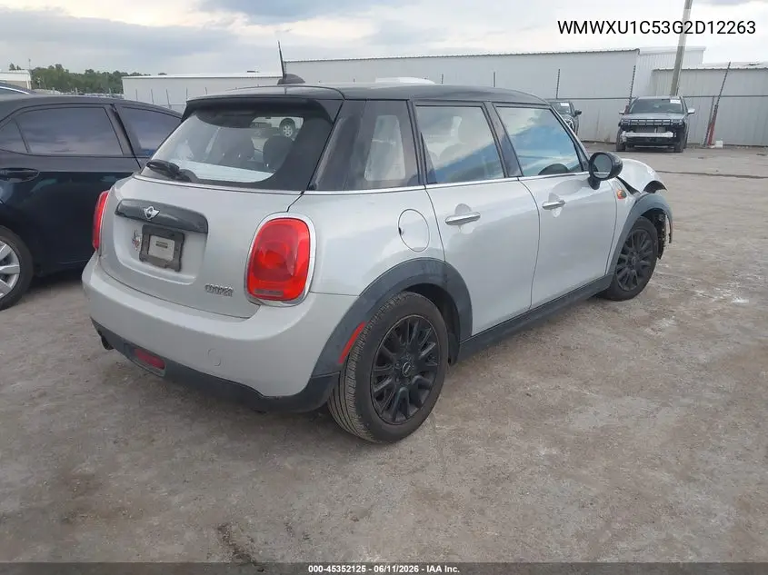 2016 Mini Hardtop Cooper VIN: WMWXU1C53G2D12263 Lot: 45352125