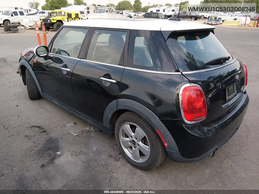 2016 Mini Hardtop Cooper VIN: WMWXU1C53G2D08245 Lot: 45449495