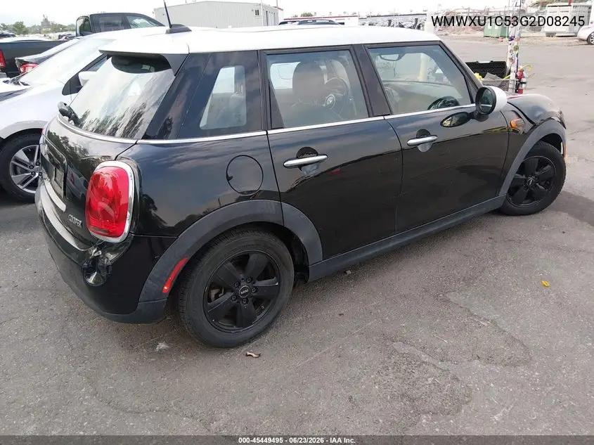 2016 Mini Hardtop Cooper VIN: WMWXU1C53G2D08245 Lot: 45449495