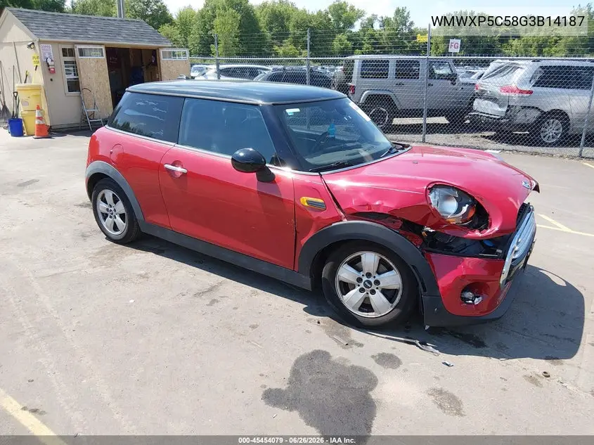2016 Mini Hardtop Cooper VIN: WMWXP5C58G3B14187 Lot: 45454079