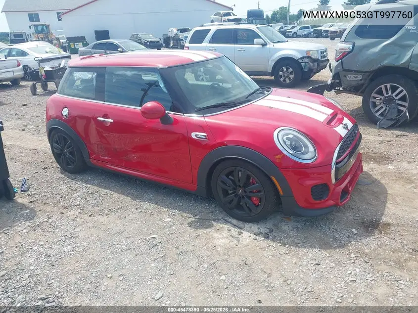 2016 Mini Hardtop John Cooper Works VIN: WMWXM9C53GT997760 Lot: 45478390