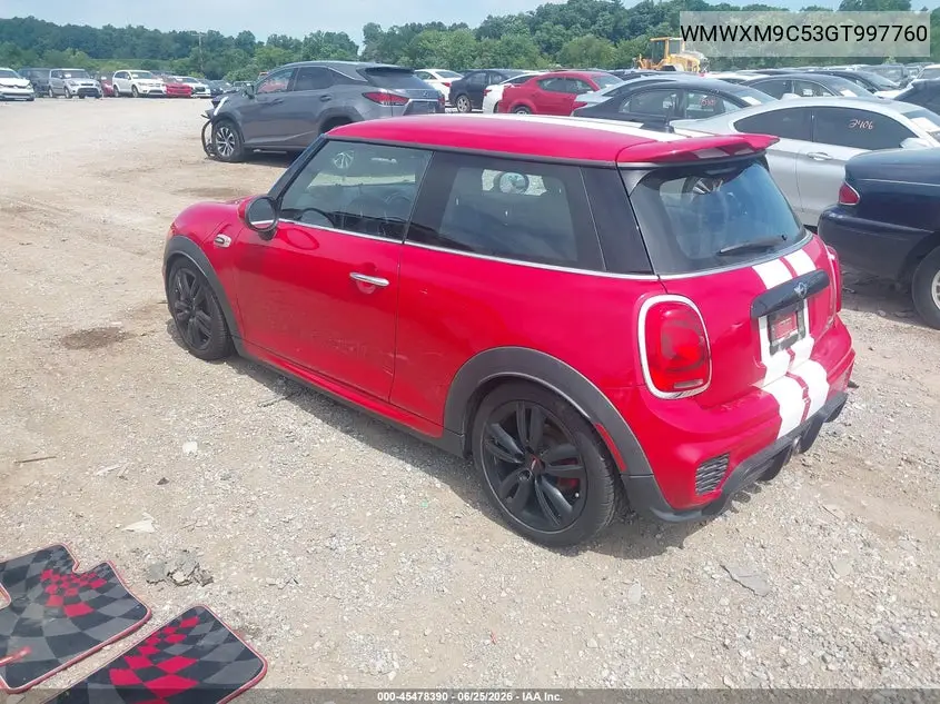 2016 Mini Hardtop John Cooper Works VIN: WMWXM9C53GT997760 Lot: 45478390