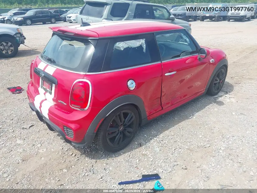2016 Mini Hardtop John Cooper Works VIN: WMWXM9C53GT997760 Lot: 45478390