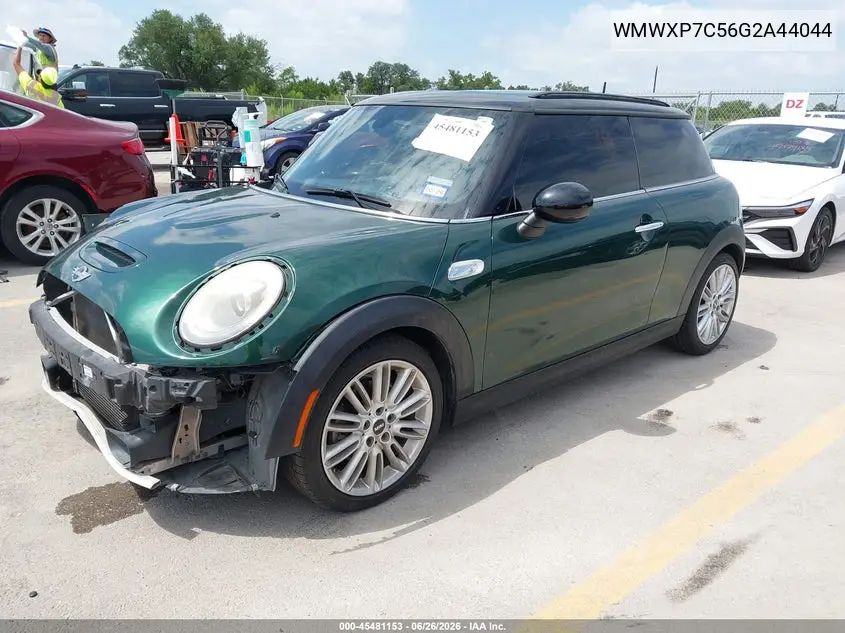 2016 Mini Hardtop Cooper S VIN: WMWXP7C56G2A44044 Lot: 45481153