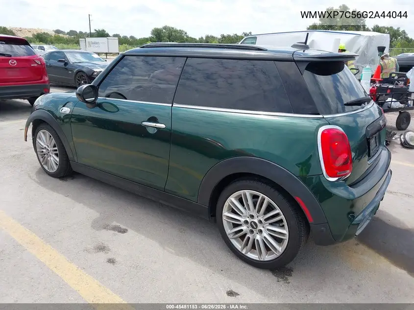2016 Mini Hardtop Cooper S VIN: WMWXP7C56G2A44044 Lot: 45481153