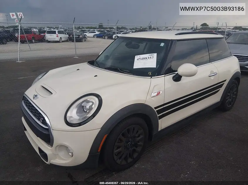 2016 Mini Hardtop Cooper S VIN: WMWXP7C50G3B93186 Lot: 45488357
