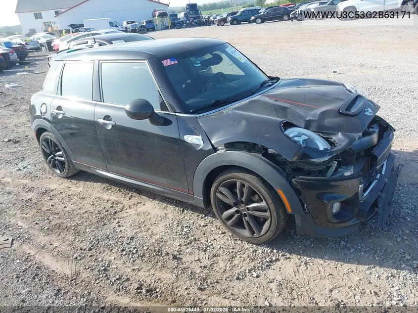 2016 Mini Hardtop Cooper S VIN: WMWXU3C53G2B63171 Lot: 45525449