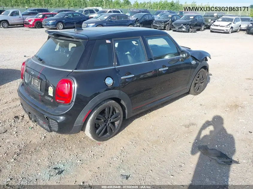 2016 Mini Hardtop Cooper S VIN: WMWXU3C53G2B63171 Lot: 45525449