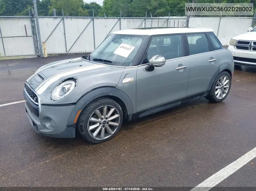 2016 Mini Hardtop Cooper S VIN: WMWXU3C56G2D28002 Lot: 45541167