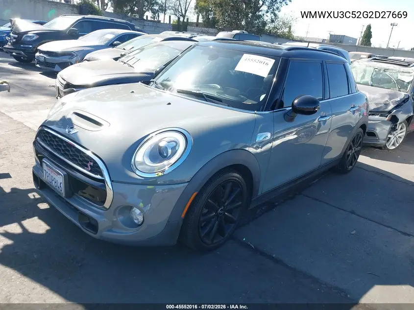 2016 Mini Hardtop Cooper S VIN: WMWXU3C52G2D27669 Lot: 45552016