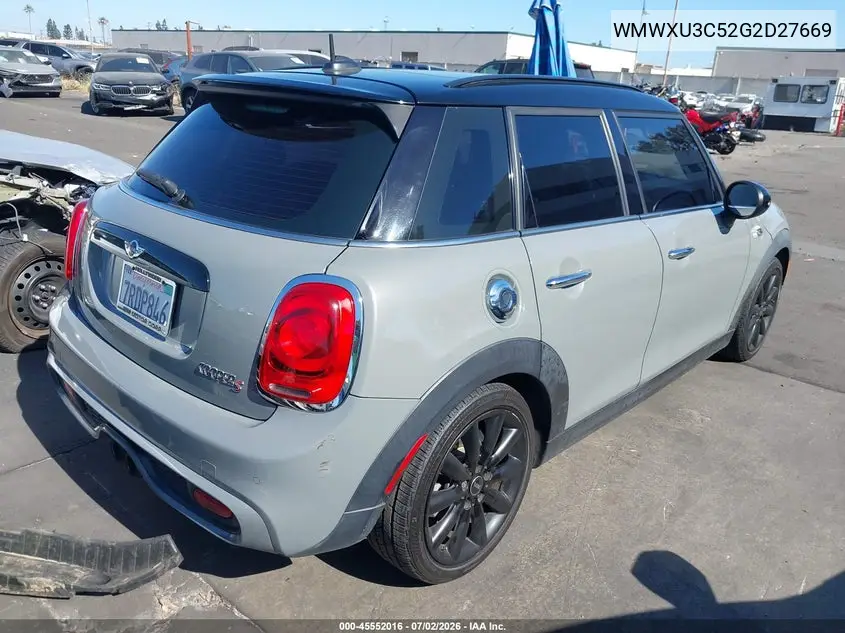 2016 Mini Hardtop Cooper S VIN: WMWXU3C52G2D27669 Lot: 45552016