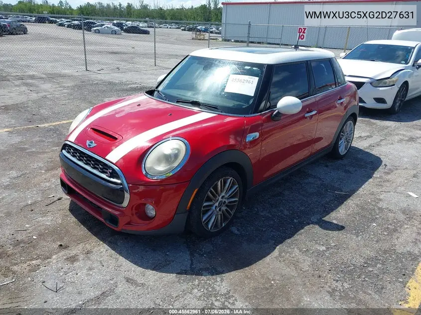 2016 Mini Hardtop Cooper S VIN: WMWXU3C5XG2D27631 Lot: 45562961
