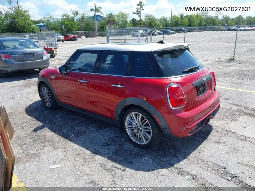 2016 Mini Hardtop Cooper S VIN: WMWXU3C5XG2D27631 Lot: 45562961
