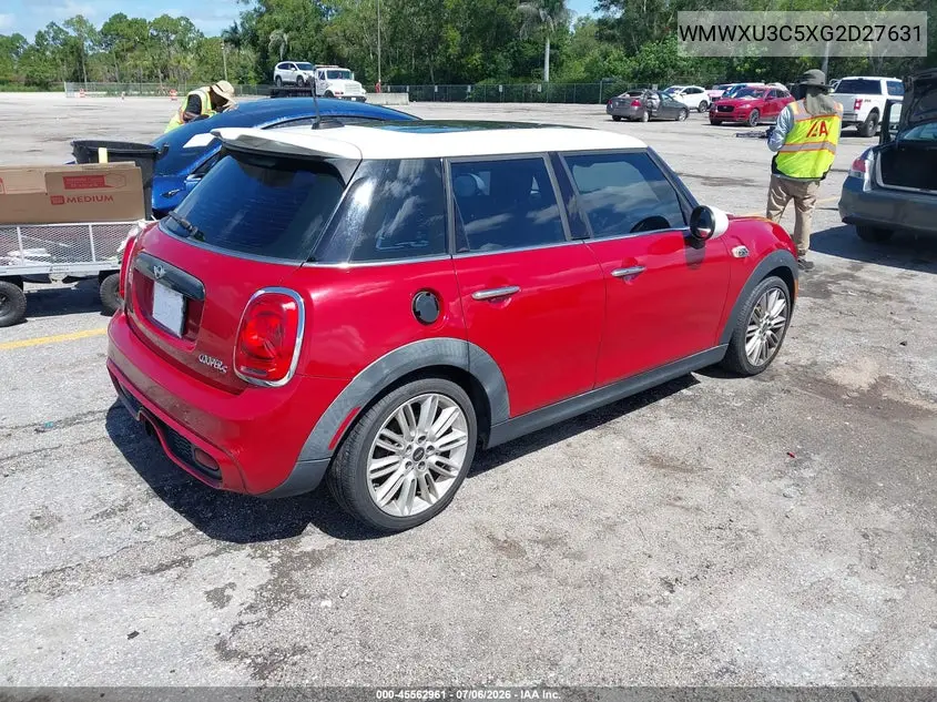 2016 Mini Hardtop Cooper S VIN: WMWXU3C5XG2D27631 Lot: 45562961