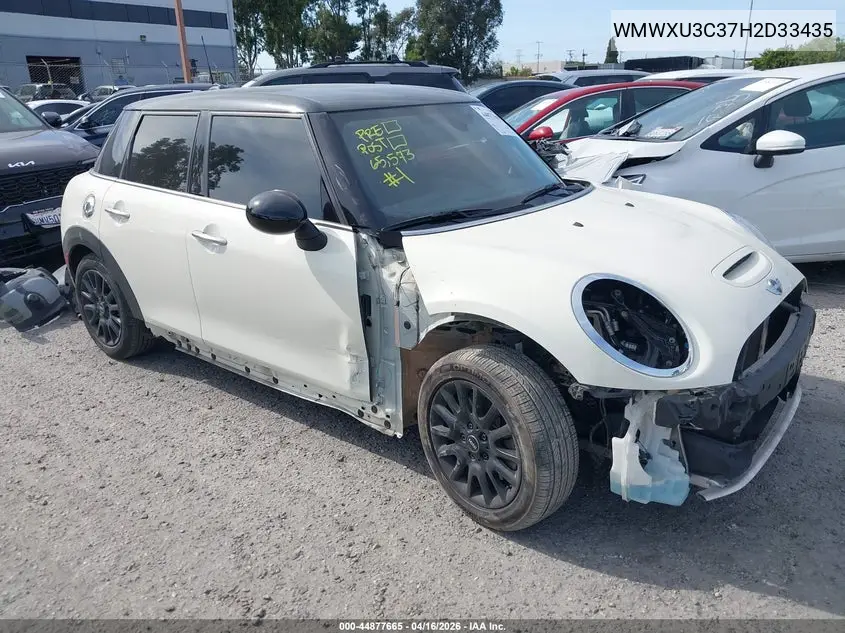 2017 Mini Hardtop Cooper S VIN: WMWXU3C37H2D33435 Lot: 44877665