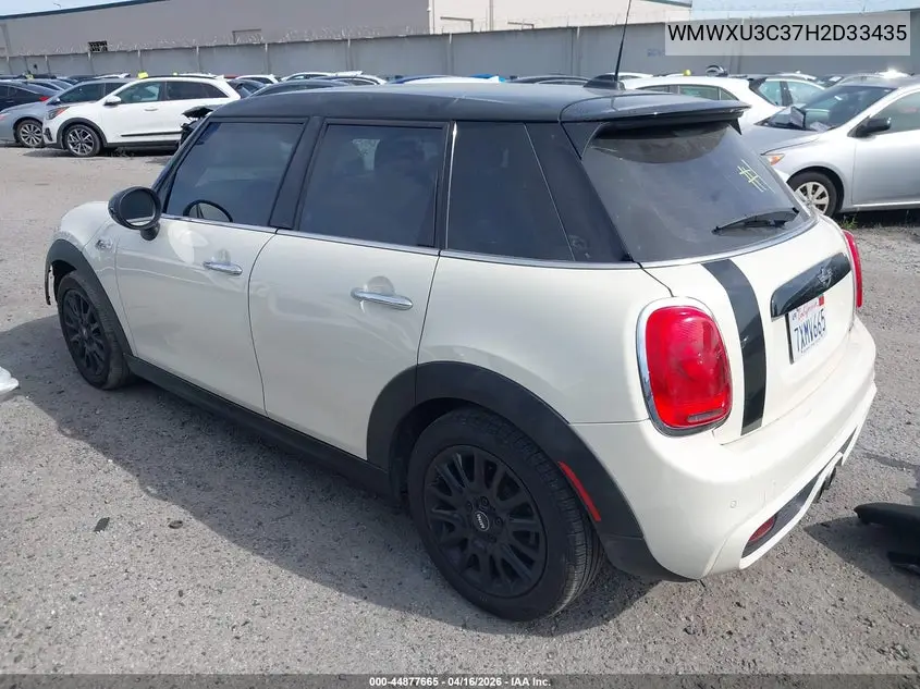 2017 Mini Hardtop Cooper S VIN: WMWXU3C37H2D33435 Lot: 44877665
