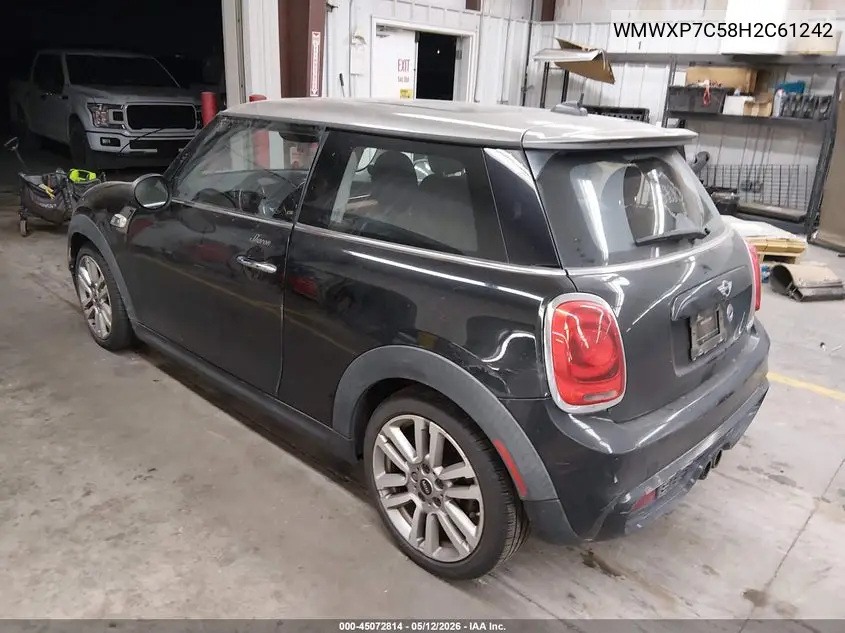 2017 Mini Hardtop Cooper S VIN: WMWXP7C58H2C61242 Lot: 45072814