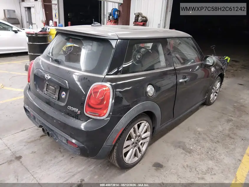 2017 Mini Hardtop Cooper S VIN: WMWXP7C58H2C61242 Lot: 45072814