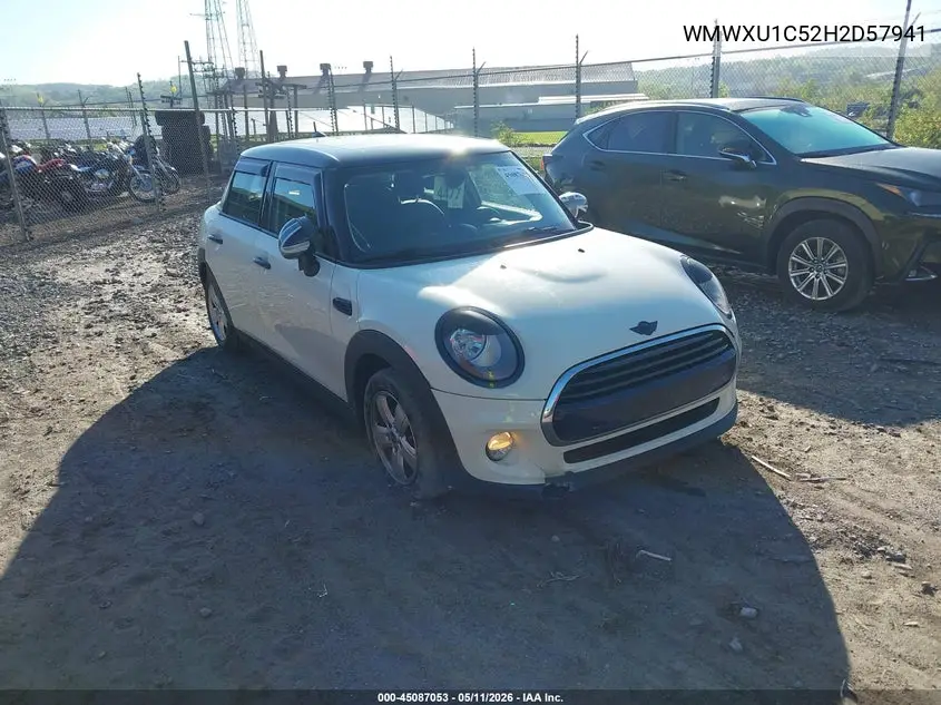 2017 Mini Hardtop Cooper VIN: WMWXU1C52H2D57941 Lot: 45087053