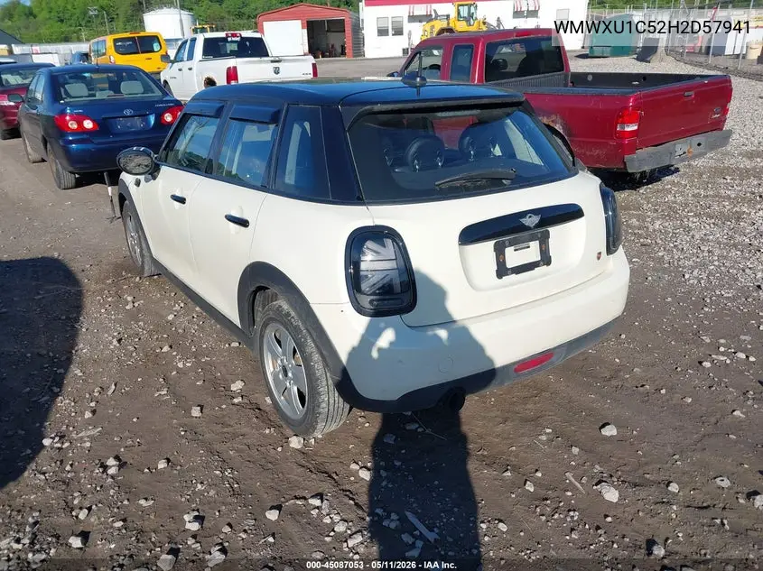 2017 Mini Hardtop Cooper VIN: WMWXU1C52H2D57941 Lot: 45087053