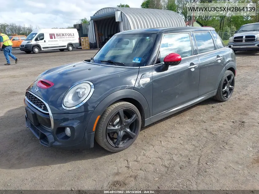 2017 Mini Hardtop Cooper S VIN: WMWXU3C5XH2B64139 Lot: 45137082